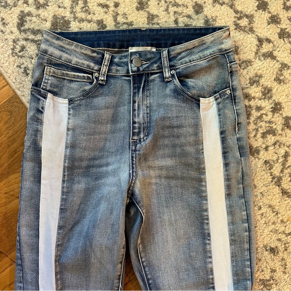 Hayden Los Angeles Button Side Patchwork Jeans S … - image 3